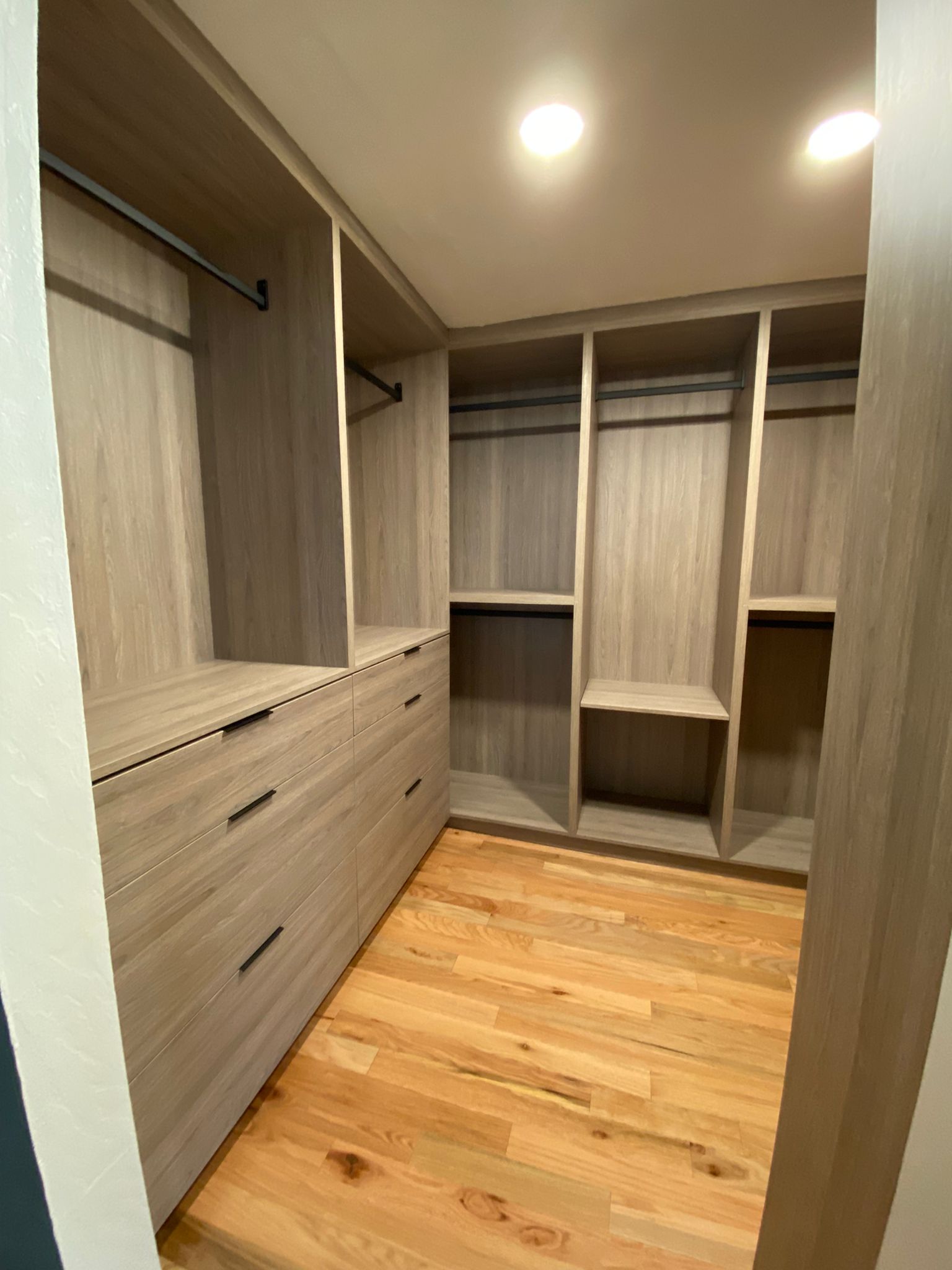 Custom Walk-In Closet Cabinetry